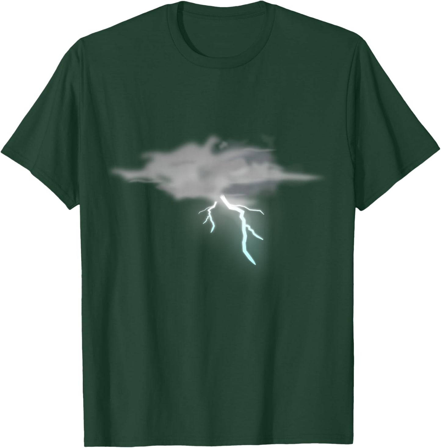 Storm Cloud Lightning Bad Weather T-Shirt - T-Shirt | Forest