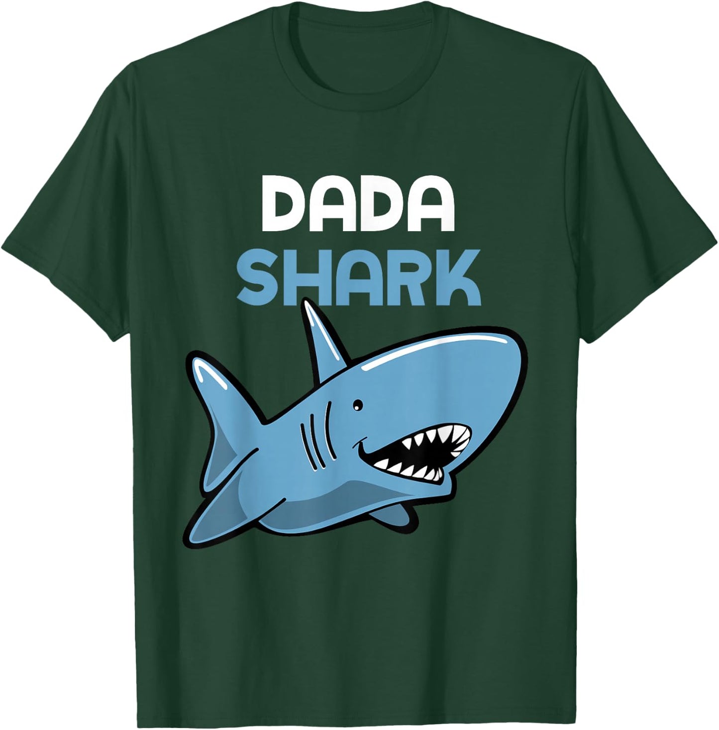 Dada Shark Cool Funny Family T-Shirt - T-Shirt | Forest
