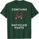 Contains Recycled Parts Liver Transplant Survivor Shirt T-Shirt - T-Shirt | Forest