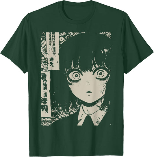 Horror Anime Manga | Japan Japanese Creepy Kawaii Goth T-Shirt - T-Shirt | Forest