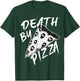 Death by Pizza Pepperoni Skulls Metal Text Halloween T-Shirt - T-Shirt | Forest