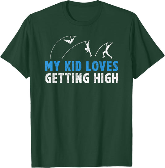 Pole Vault Dad Of A Pole Vaulter Funny Pole Vaulting Father T-Shirt - T-Shirt | Forest