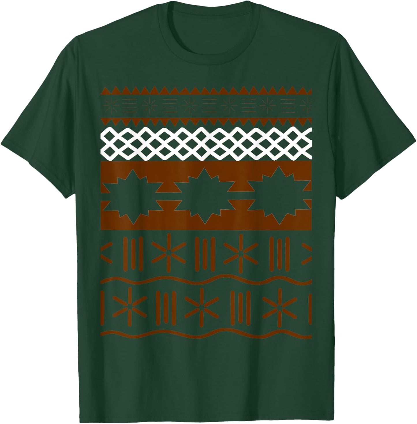 Hawaiian/Polynesian Patterned T-Shirt - T-Shirt | Forest