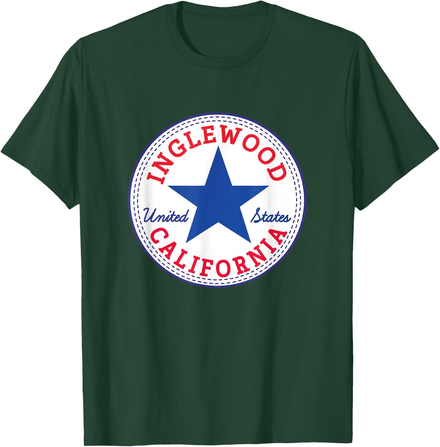 Inglewood Los Angeles County California urban Surf Outfit T-Shirt - T-Shirt | Forest