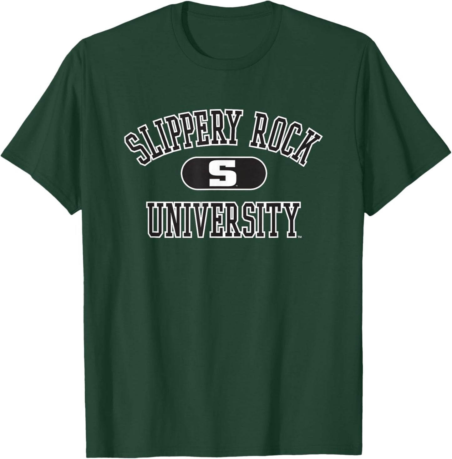 Slippery Rock The Rock Varsity Green Officially Licensed T-Shirt - T-Shirt | Forest