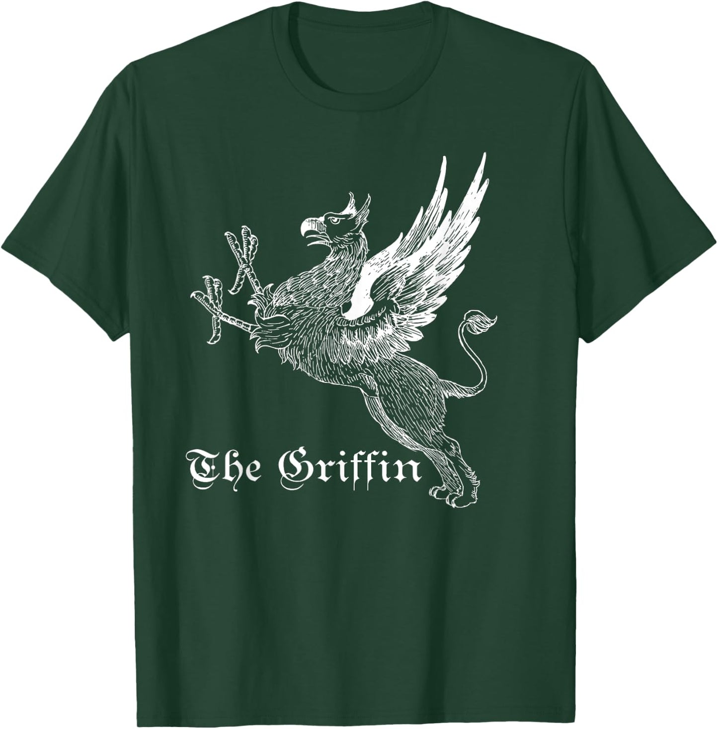 The Griffin Mythical Griffin Shirt White Lines T-Shirt - T-Shirt | Forest