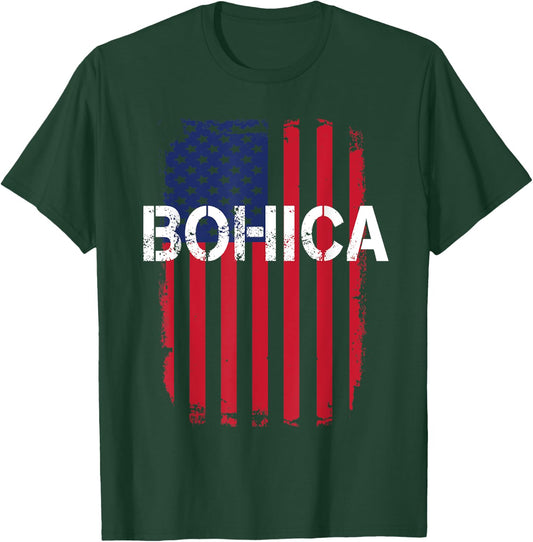 Funny Army Saying Veteran Slang Bend Over BOHICA T-Shirt - T-Shirt | Forest