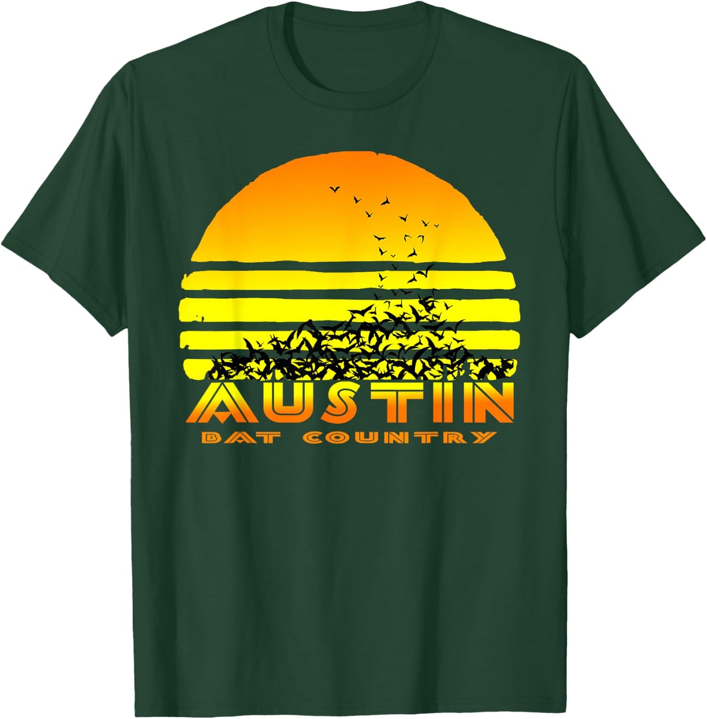 Austin, TX - Souvenir Bat Country T-Shirt - T-Shirt | Forest