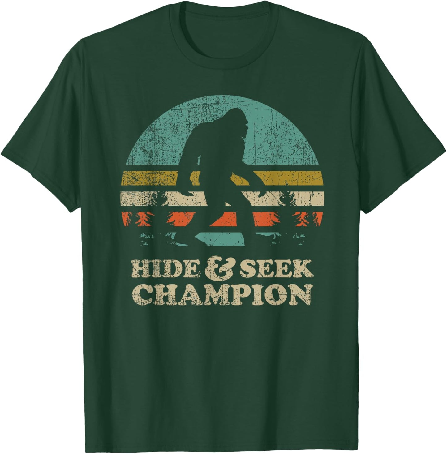 Hide & Seek Champion Bigfoot 1967 Funny T-Shirt - T-Shirt | Forest