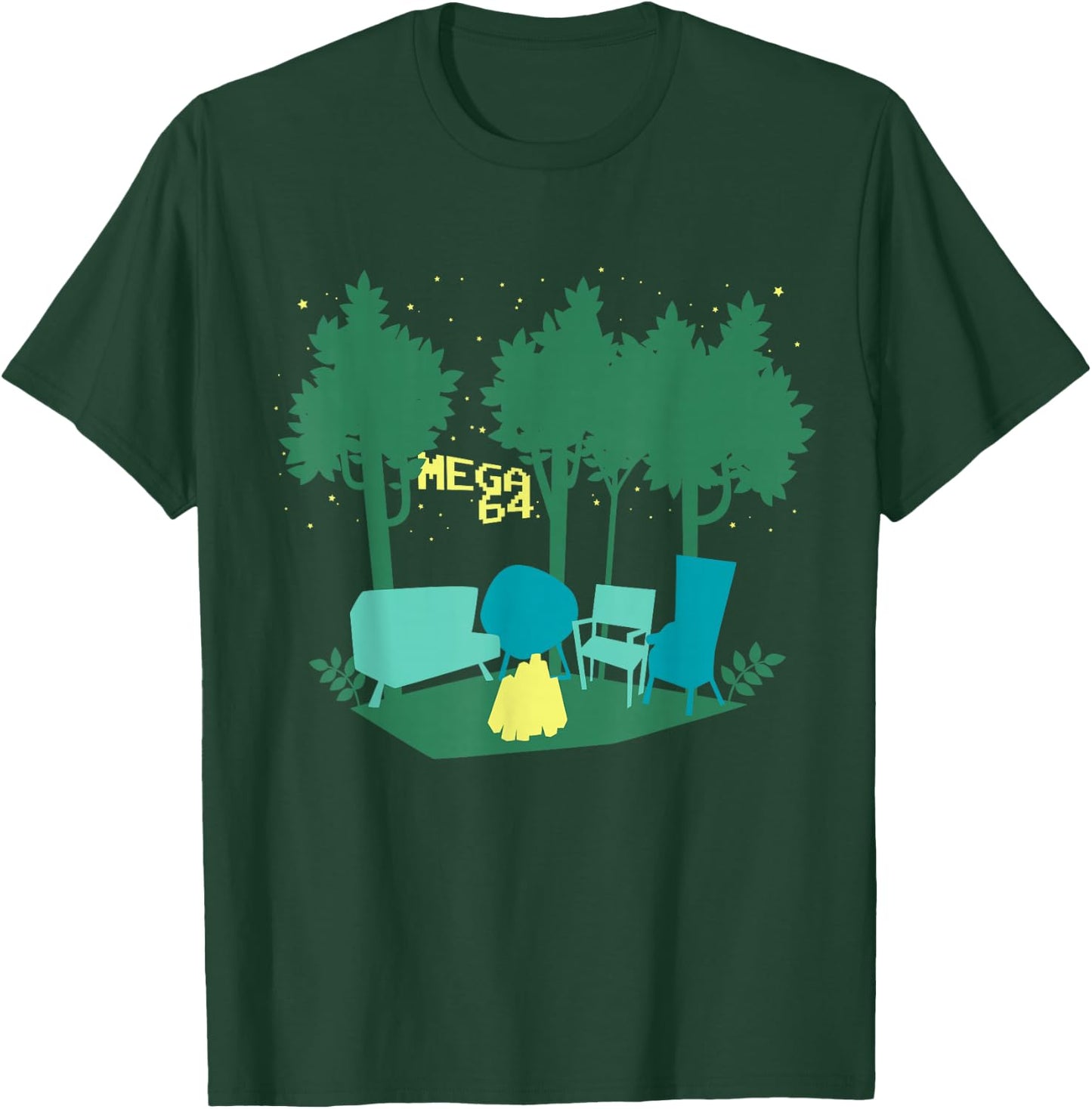 Mega64 Campfire Shirt T-Shirt - T-Shirt | Forest