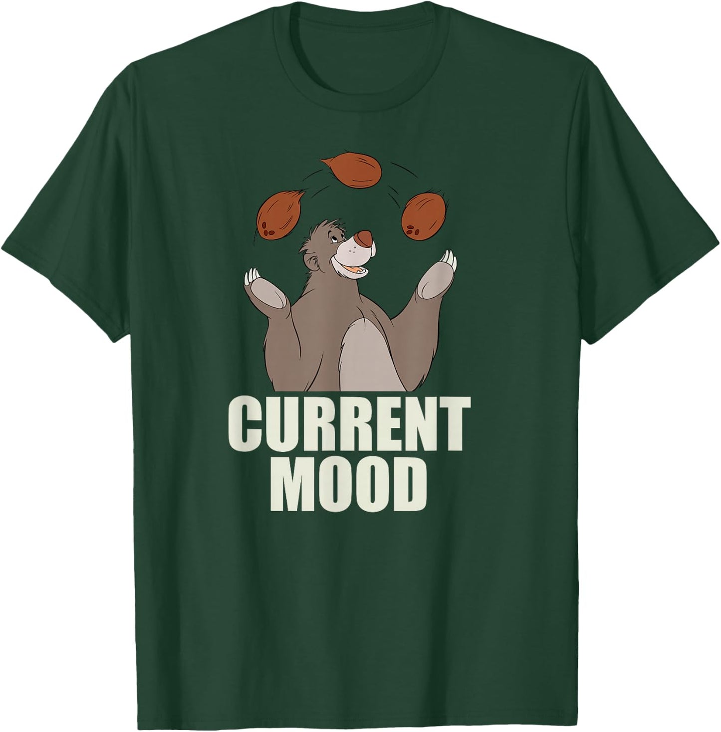 Disney - The Jungle Book Baloo Current Mood T-Shirt - T-Shirt | Forest
