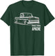 First Generation C10 1960-1966 Slammed C10 Truck Silhouette T-Shirt - T-Shirt | Forest