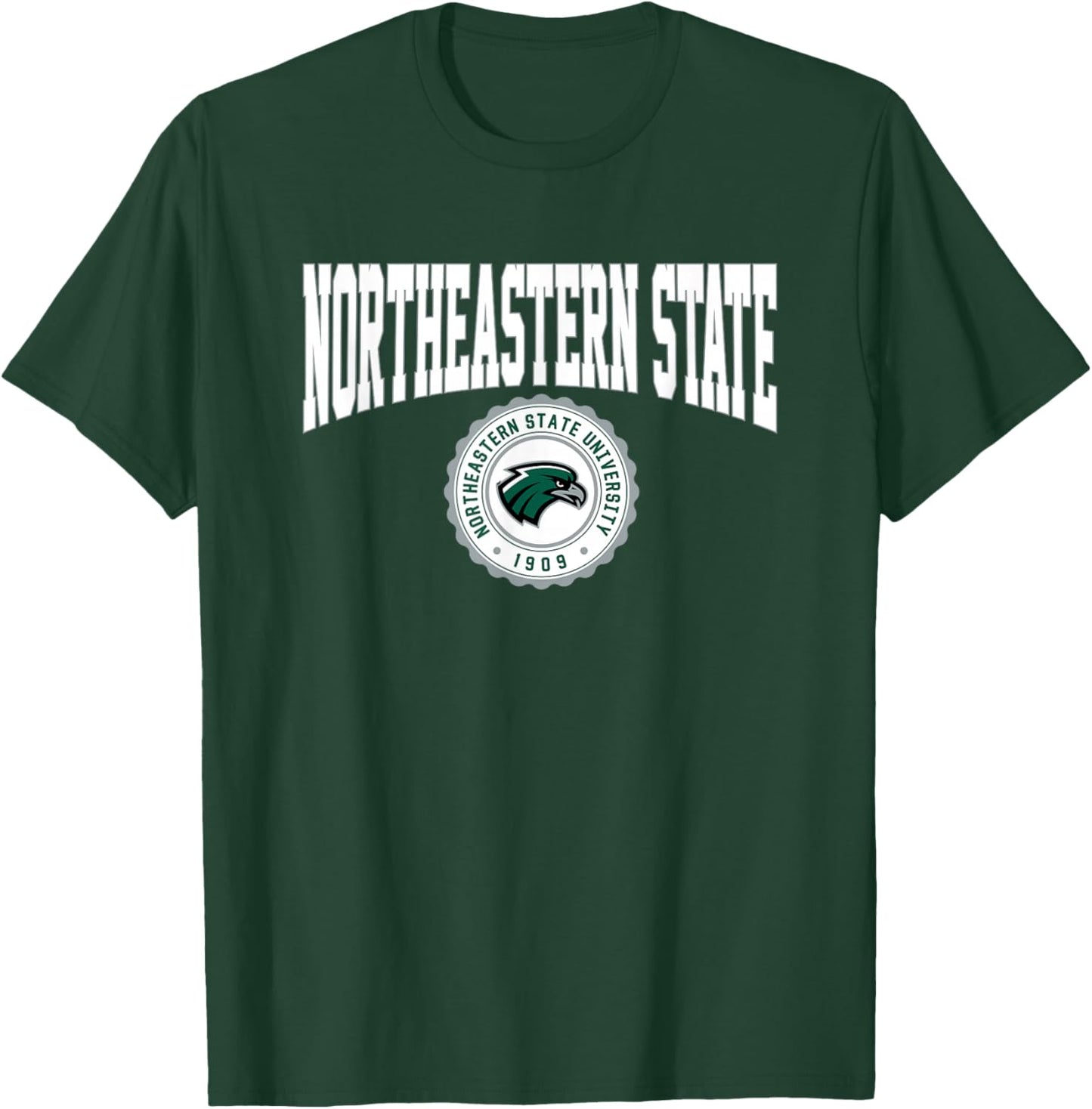 Northeastern State NSU RiverHawks Collegiate Seal T-Shirt - T-Shirt | Forest