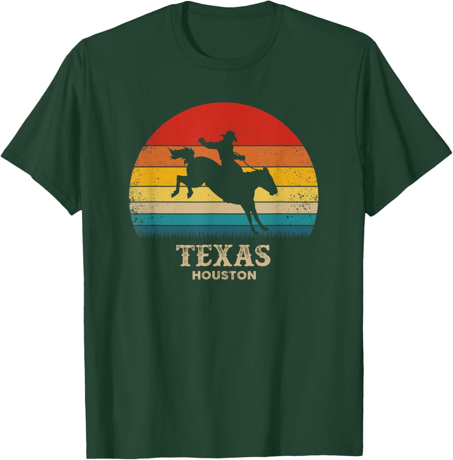 Vintage Texas - Houston Rodeo Souvenir T-Shirt - T-Shirt | Forest
