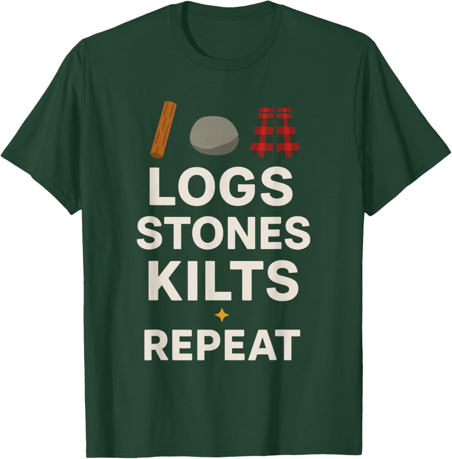 Highland Games Caber Tosser Clan Pride Scotland Strength T-Shirt - T-Shirt | Forest