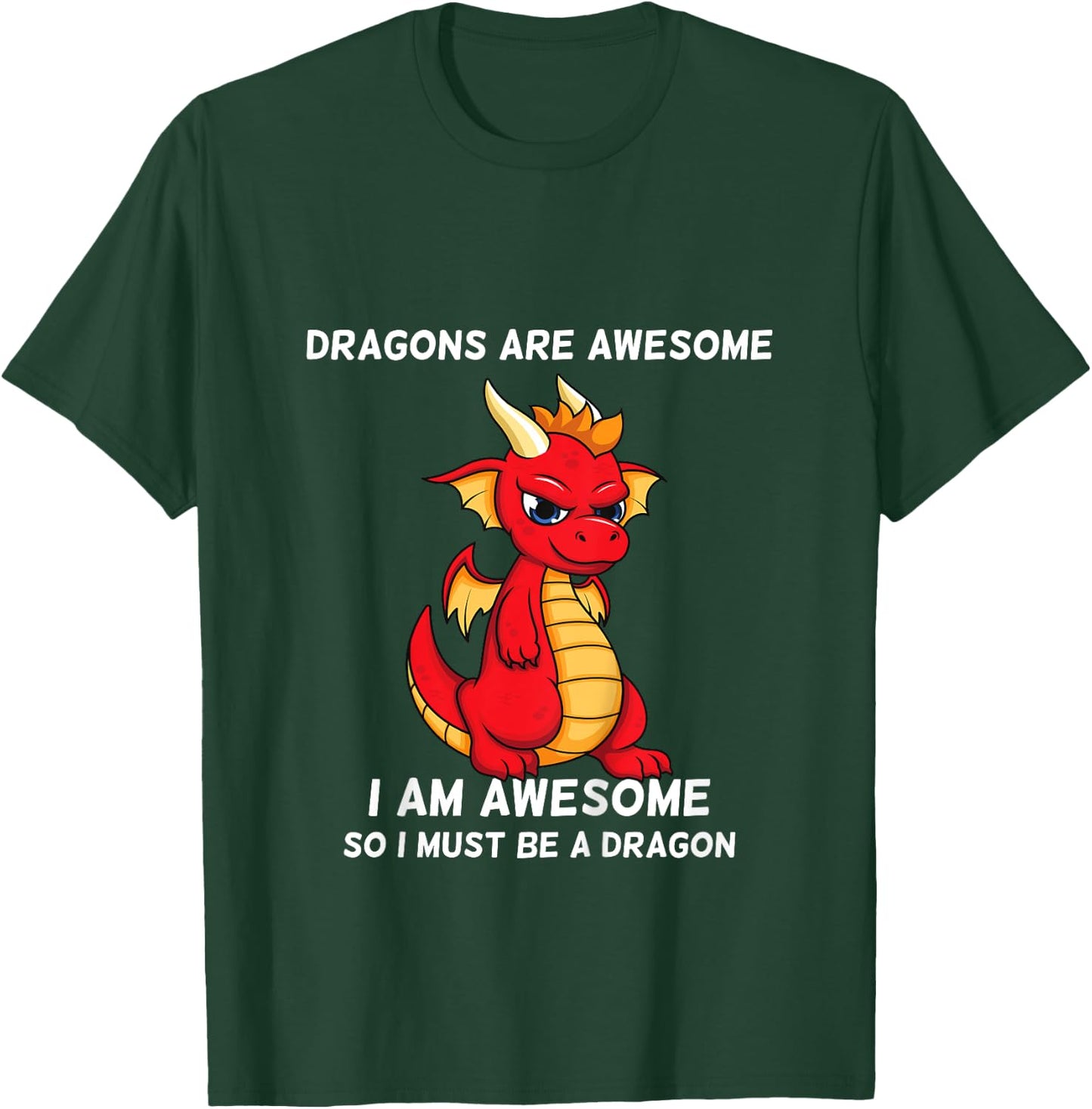 Dragons Are Awesome I'm a Dragon For Boys And Girls T-Shirt - T-Shirt | Forest