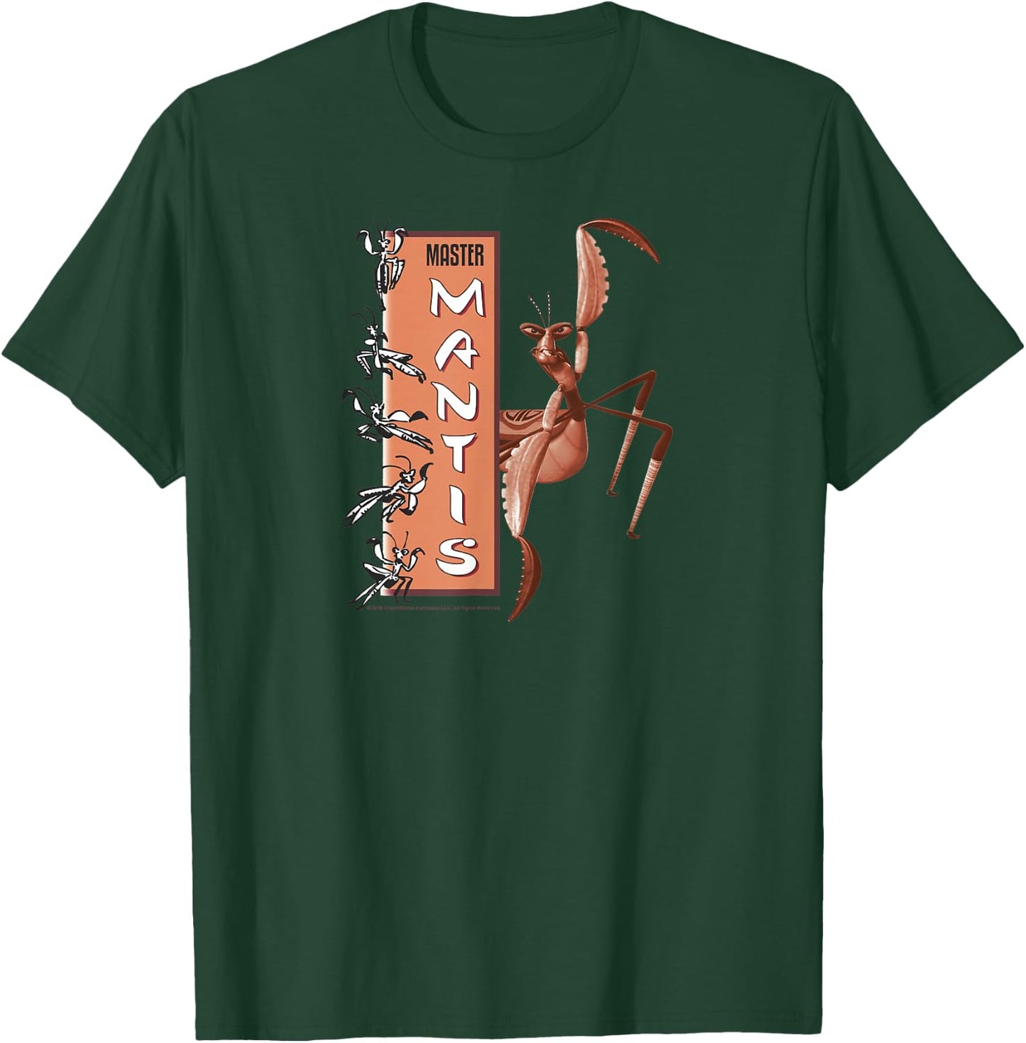 Kung Fu Panda Master Mantis Action Pose Banner T-Shirt - T-Shirt | Forest