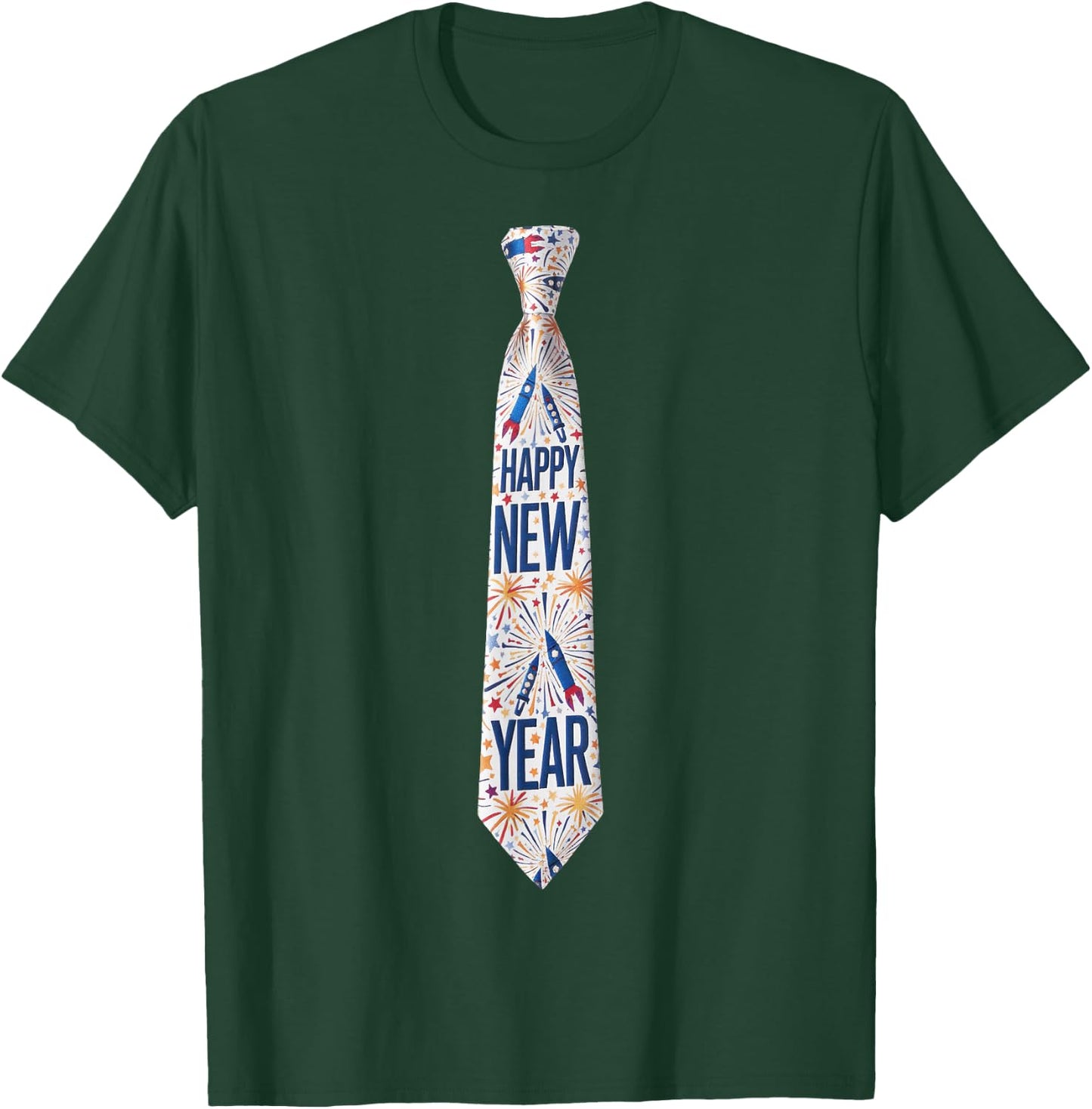 2026 New Year’s Party Fireworks Funny Celebration New Year T-Shirt - T-Shirt | Forest