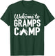 Welcome To Gramps Camp Distressed Camping T-Shirt - T-Shirt | Forest