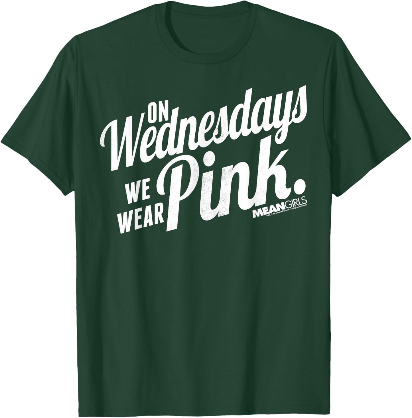Mean Girls We Wear Pink On Wednesdays Graphic T-Shirt - T-Shirt | Forest