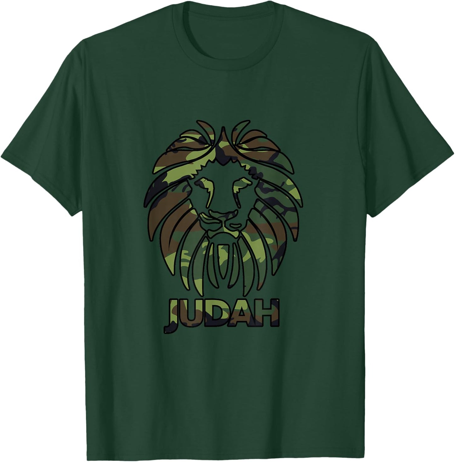 Hebrew Israelite T Shirt CAMO Lion Of Judah Clothing T-Shirt - T-Shirt | Forest