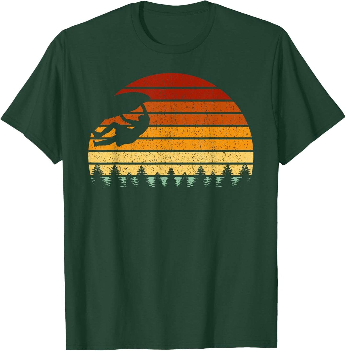 Retro Vintage Climbing - Boulderer & Rock Climber T-Shirt - T-Shirt | Forest