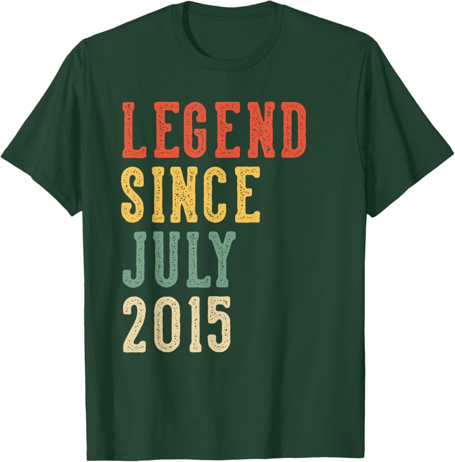 Legend Since July 11th Birthday 2015 Men Women 11 Year Old T-Shirt - T-Shirt | Forest