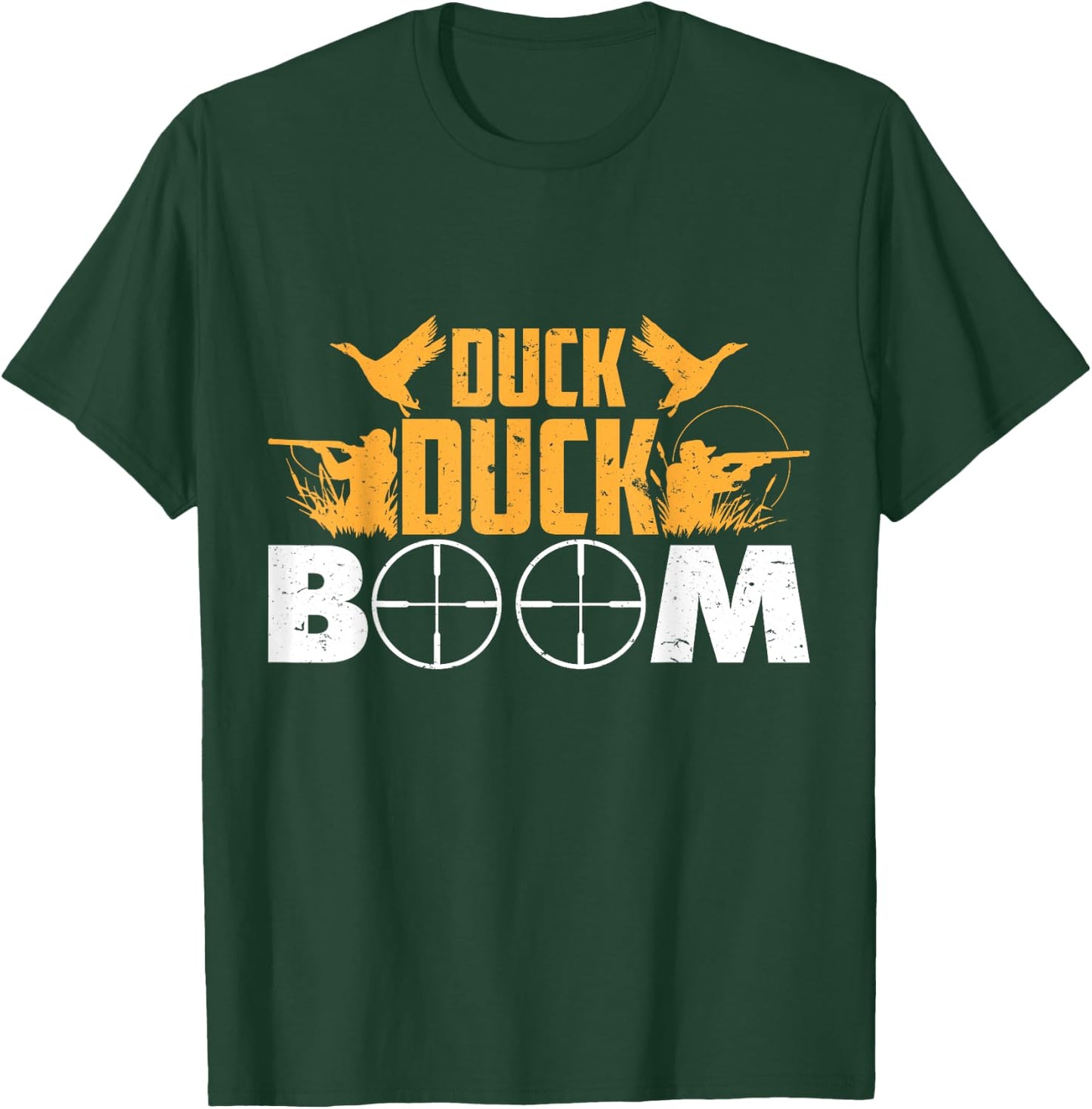 Duck Duck Boom Duck Duck Trees Hunter Men Women Youth T-Shirt - T-Shirt | Forest