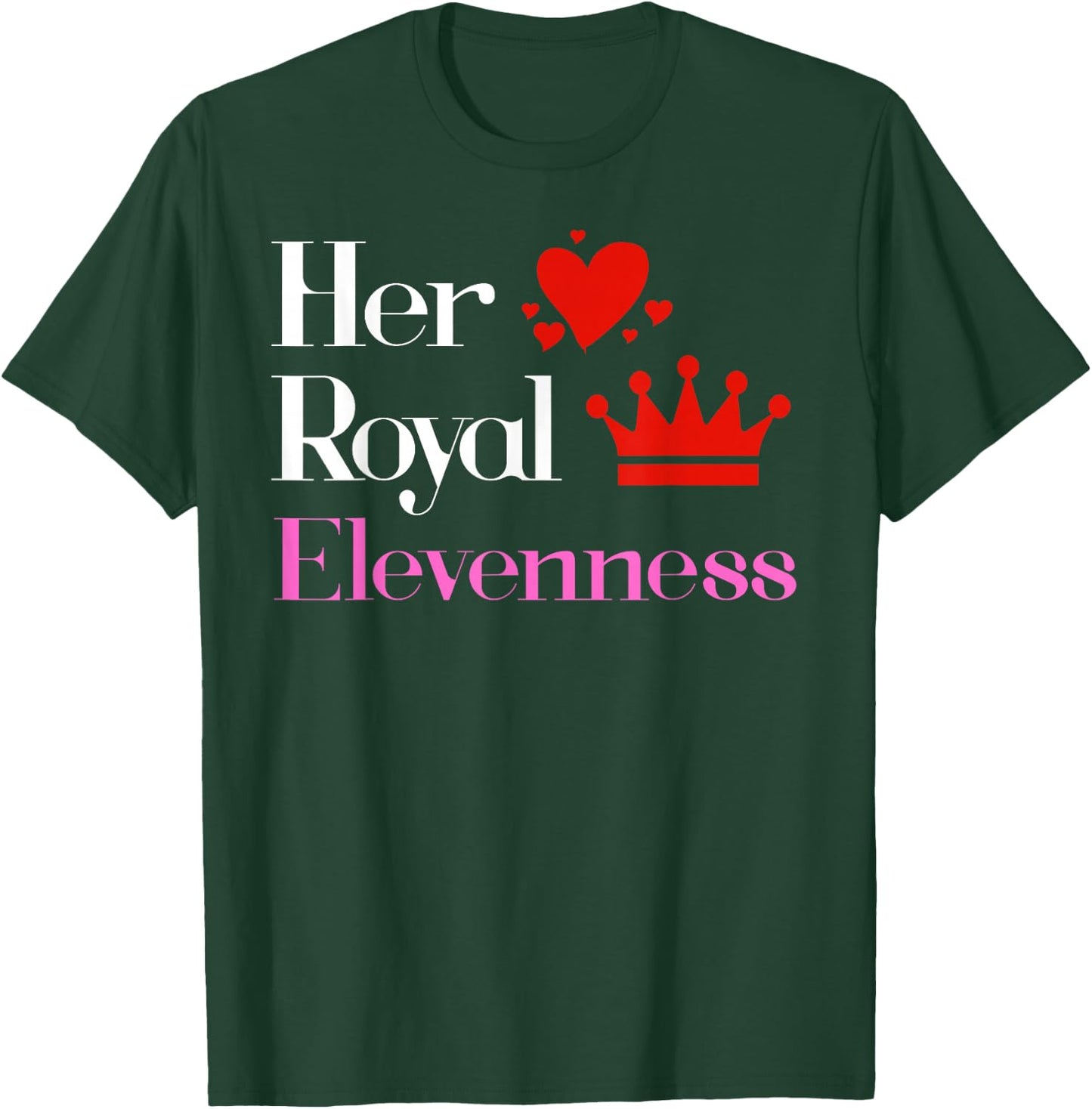 Shirt for 11 Year Old - 11th Birthday Gift Royal Elevenness T-Shirt - T-Shirt | Forest