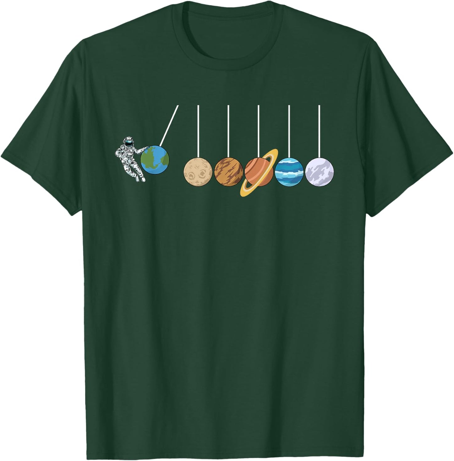Solar System Cradle Funny Astrophysicist T-Shirt - T-Shirt | Forest