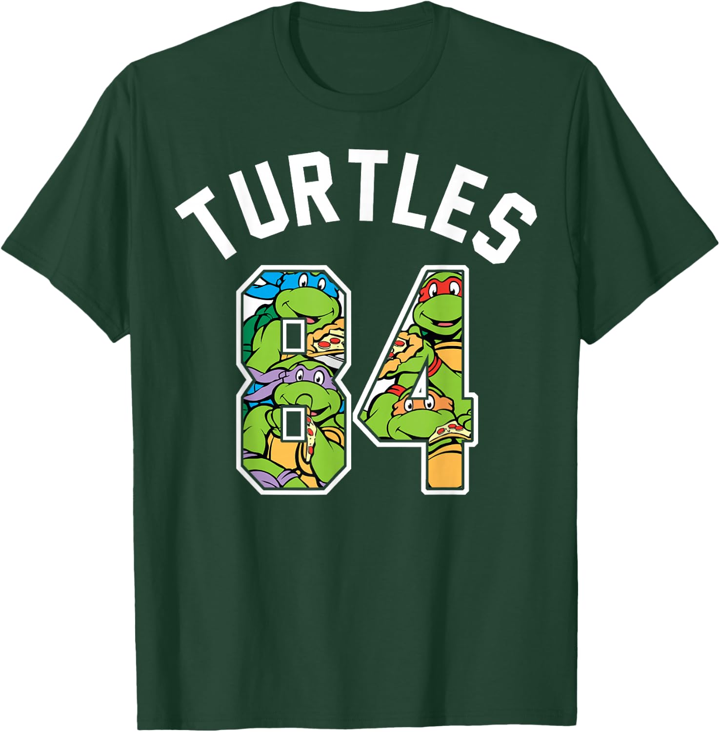 Teenage Mutant Ninja Turtles 84' Group Collage T-Shirt - T-Shirt | Forest