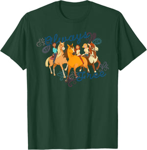 DreamWorks Spirit Riding Free Always Free Group T-Shirt - T-Shirt | Forest