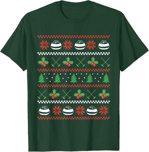 Curler Curling Stone Winter Sports Curling Christmas T-Shirt - T-Shirt | Forest