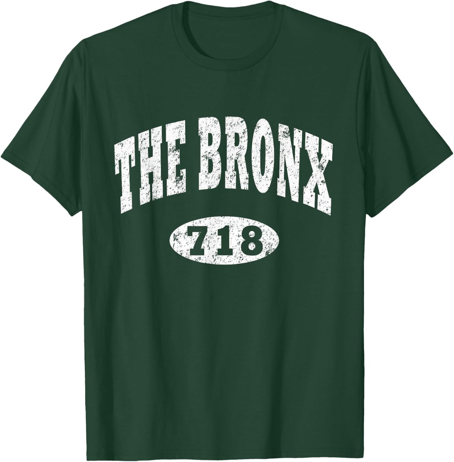 The Bronx Shirt. NY 718. Reppin Vintage Bronx Distressed T-Shirt - T-Shirt | Forest