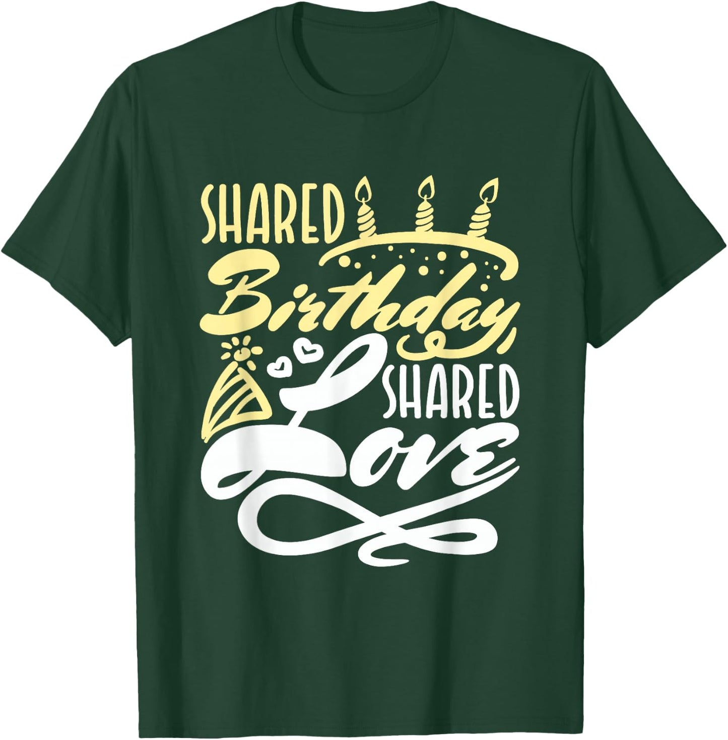 Shared Birthday Family Born On Same Day T-Shirt - T-Shirt | Forest