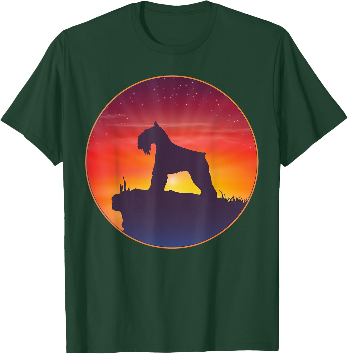 Schnauzer Standard Miniature & Giant-Schnauzer Dog Men Women Kids T-Shirt - T-Shirt | Forest