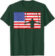 Distressed Gymnastic Rings USA American Flag Vintage Gymnast Kids Men T-Shirt - T-Shirt | Forest