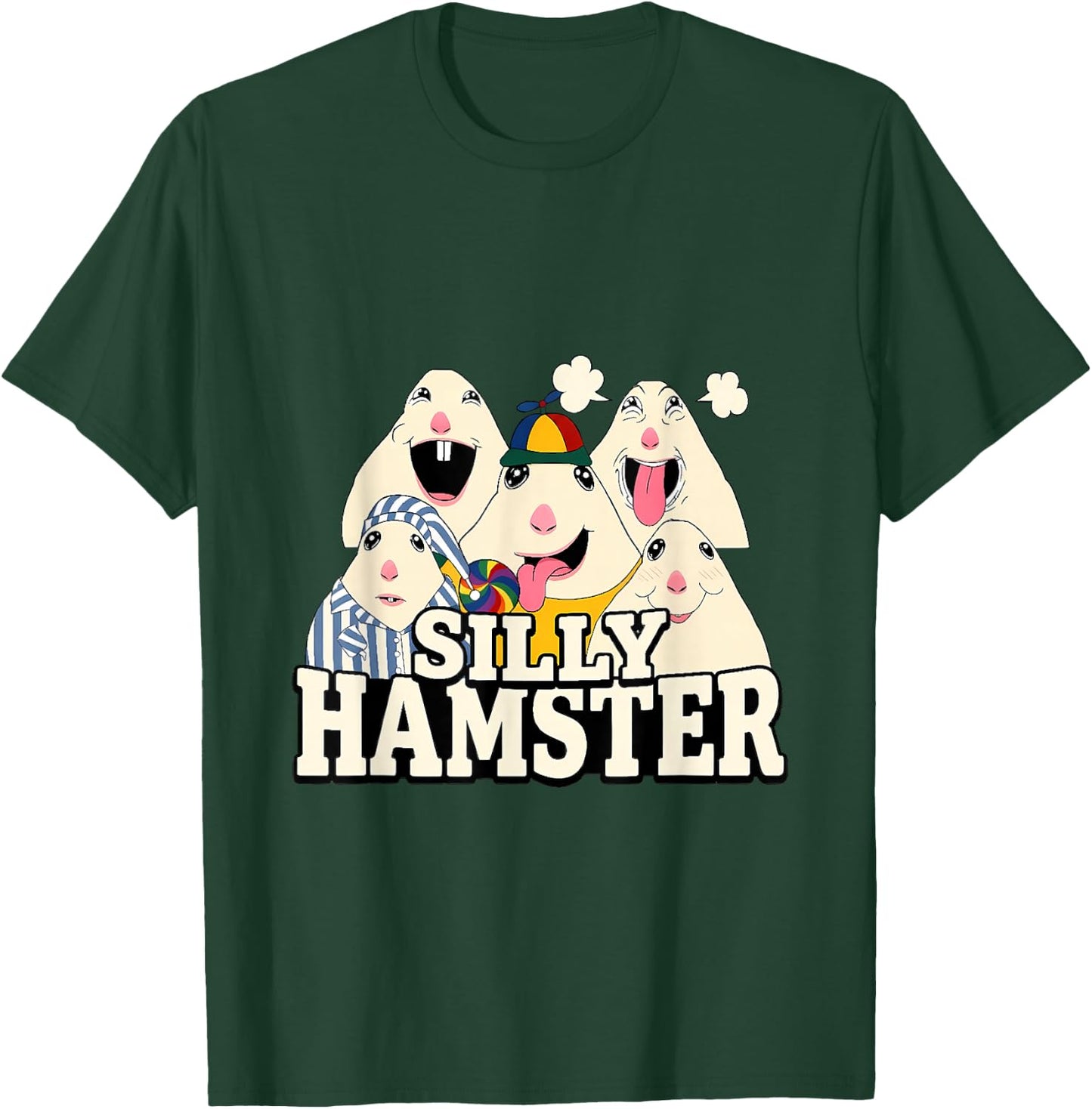 Funny Joke Silly Hamster Brain Rot Meme T-Shirt - T-Shirt | Forest