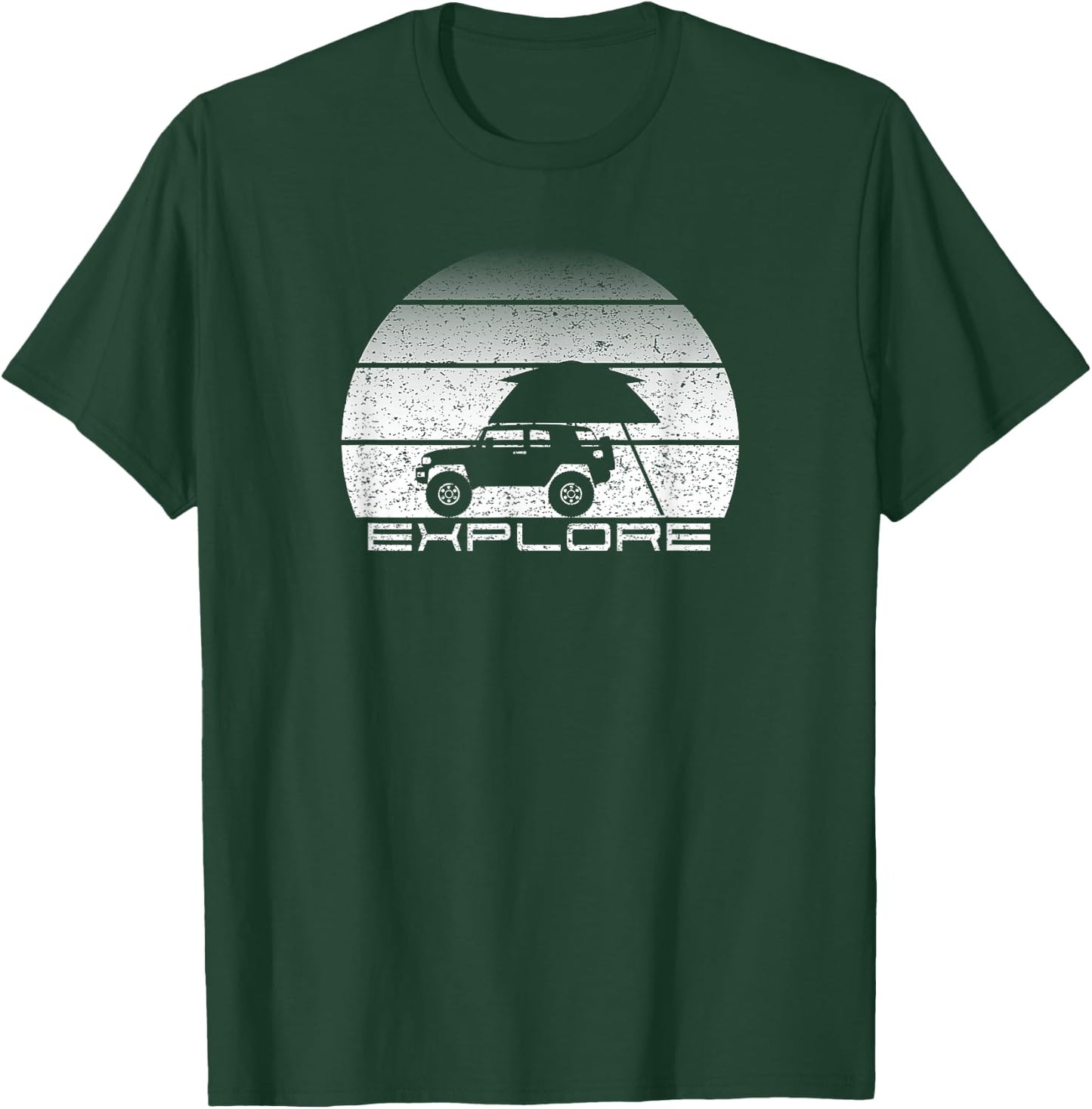 Overland Cruiser Exploration and Adventure on 4x4 Wheels T-Shirt - T-Shirt | Forest