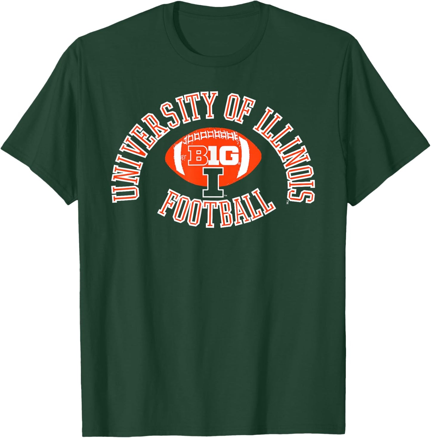 Illinois Fighting Illini Big 10 Football Huddle Navy T-Shirt - T-Shirt | Forest