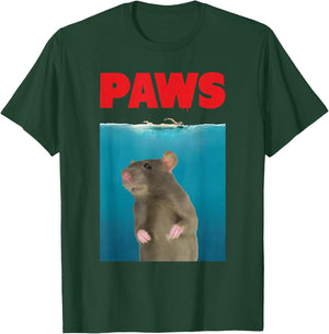 Paws Rat Funny Parody | Mouse Lover Gifts T-Shirt - T-Shirt | Forest