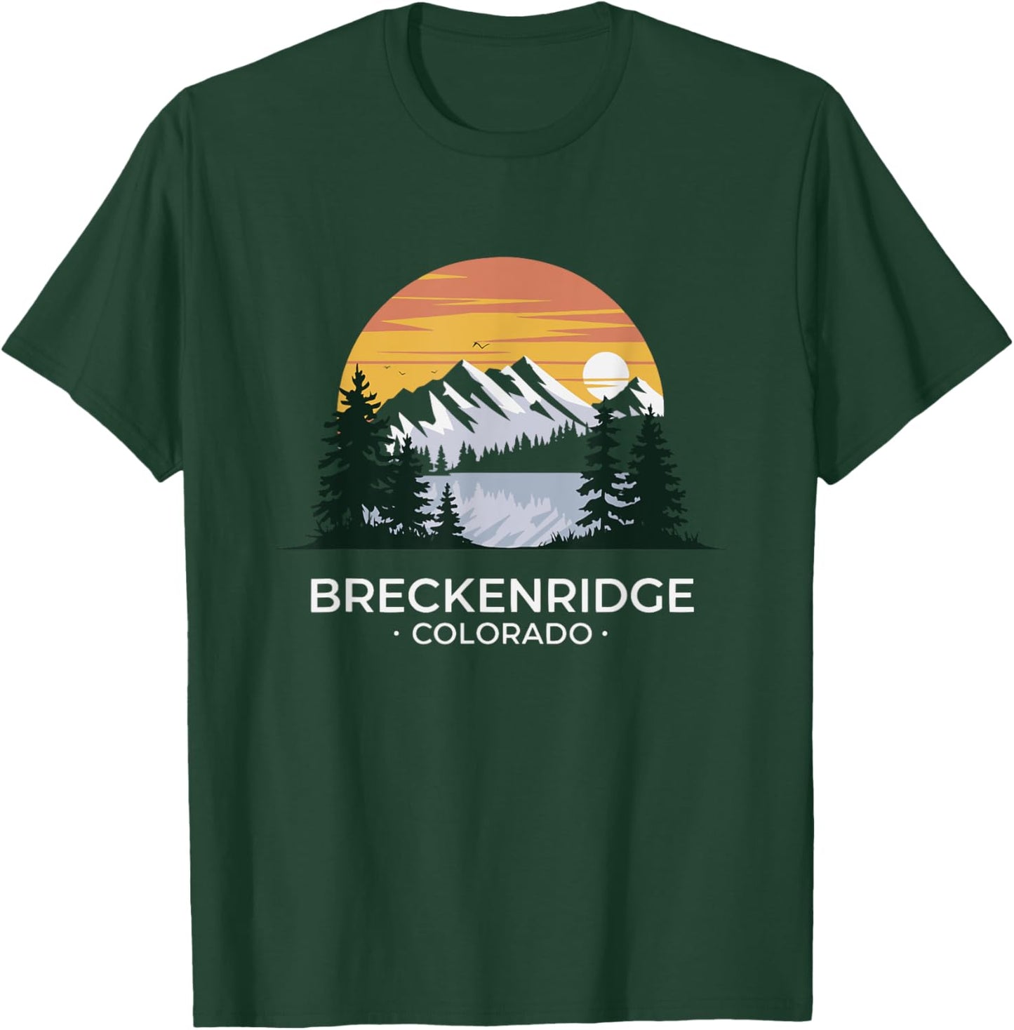 Breckenridge Colorado Scenic Mountain Lake Gift T-Shirt - T-Shirt | Forest