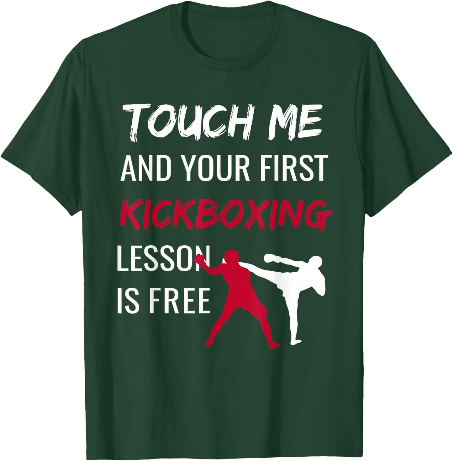 Funny Kickboxing Kick Boxing Sensei T Shirt Gift T-Shirt - T-Shirt | Forest