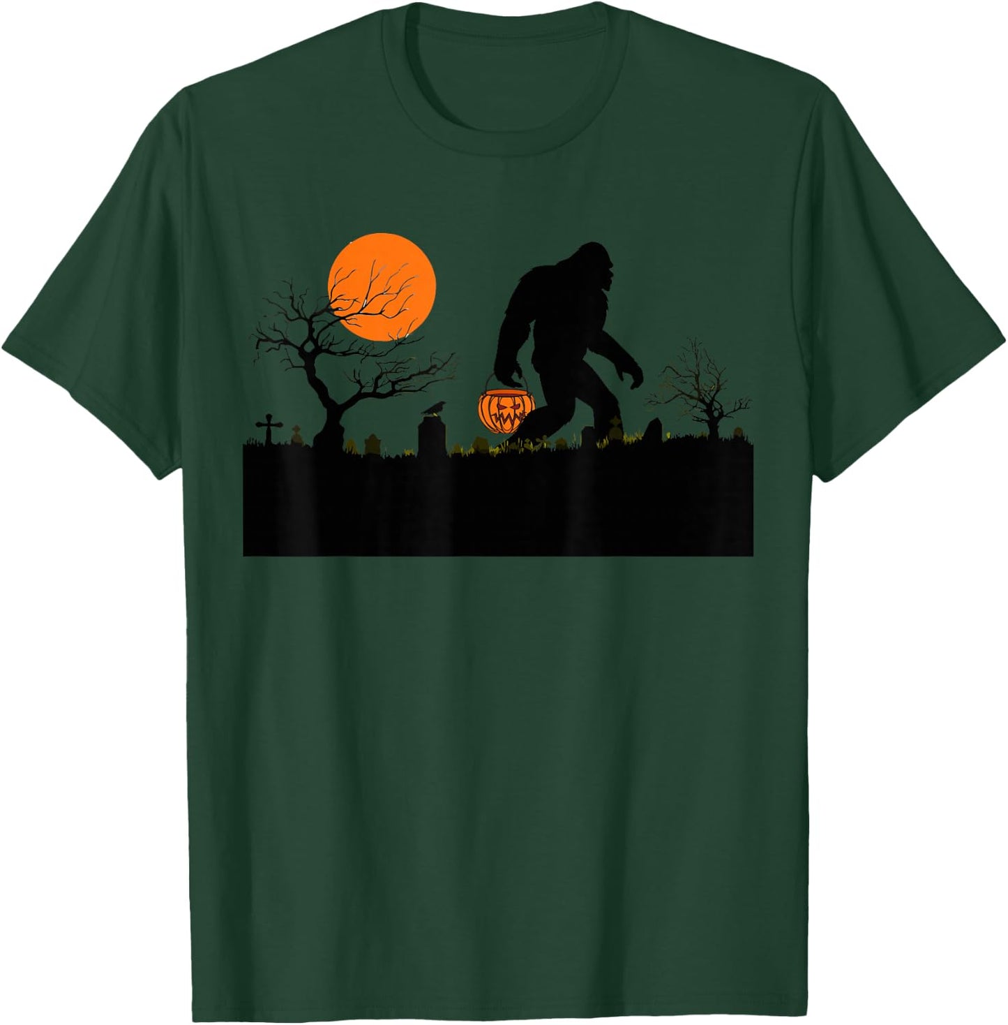 Funny Halloween Sasquatch Bigfoot Halloween Costume T-Shirt - T-Shirt | Forest