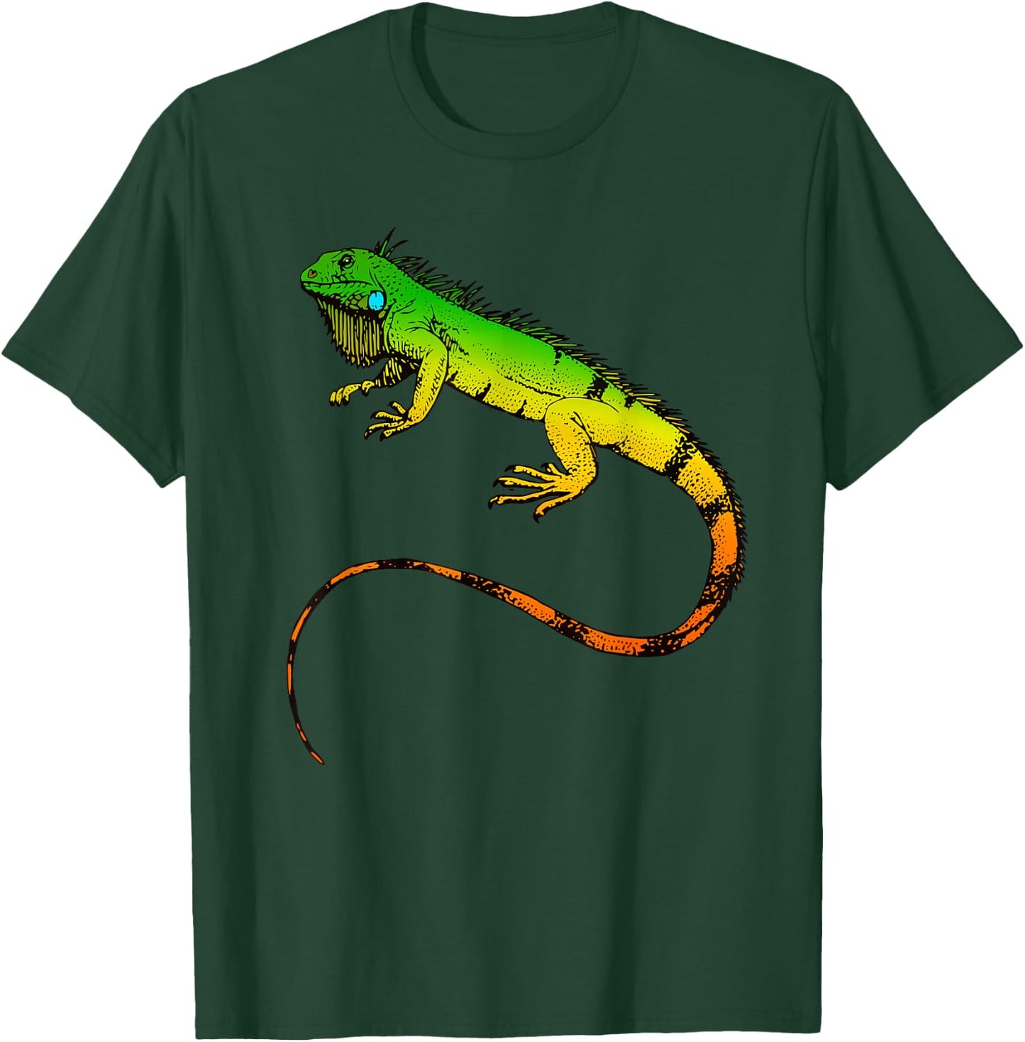 Iguana Lizard Beautiful Iguana Shirt T-Shirt - T-Shirt | Forest