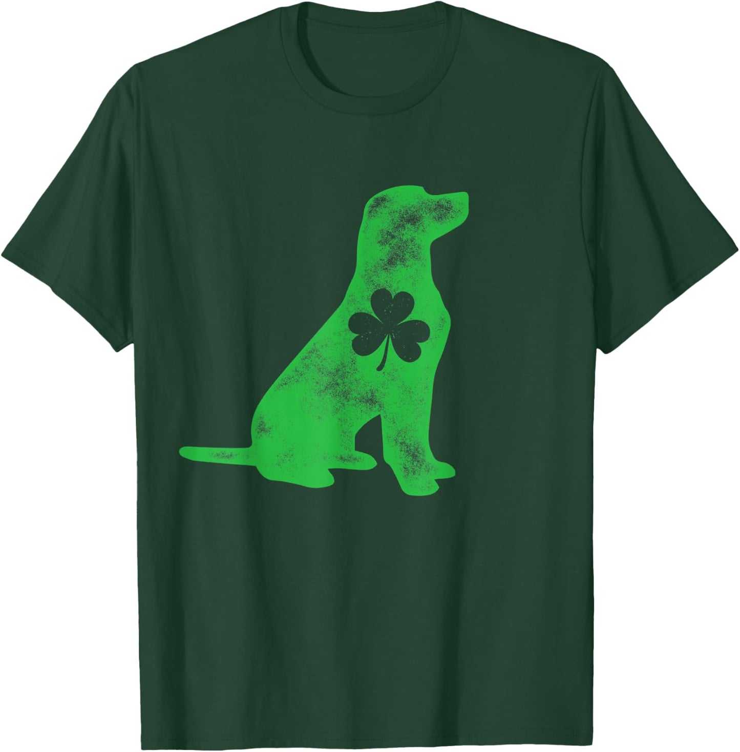 Labrador St Patricks Day Boys Men Dog Lover Shamrock Gift T-Shirt - T-Shirt | Forest