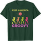 Keep America Groovy Vintage Disco 1970s Funk KAG T-Shirt - T-Shirt | Forest