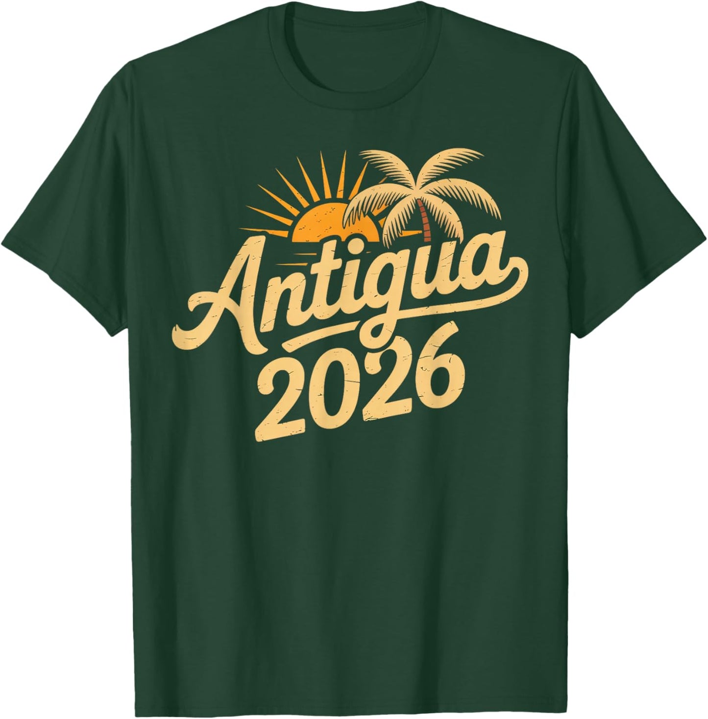 Antigua Trip 2026 Caribbean Paradise Vacation Souvenirs T-Shirt - T-Shirt | Forest
