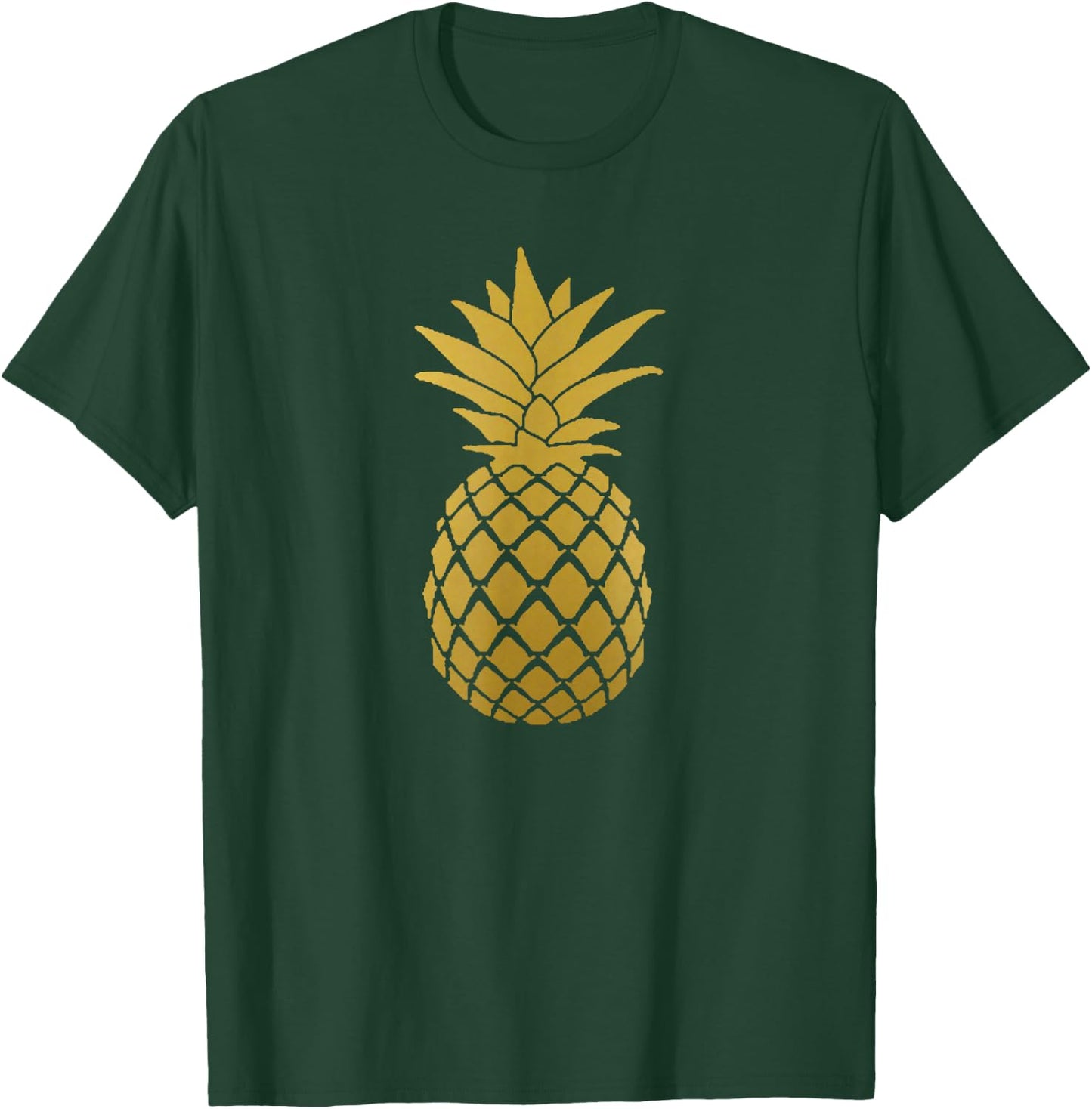 Pineapple Gold Cute Beach Women T-Shirt - T-Shirt | Forest
