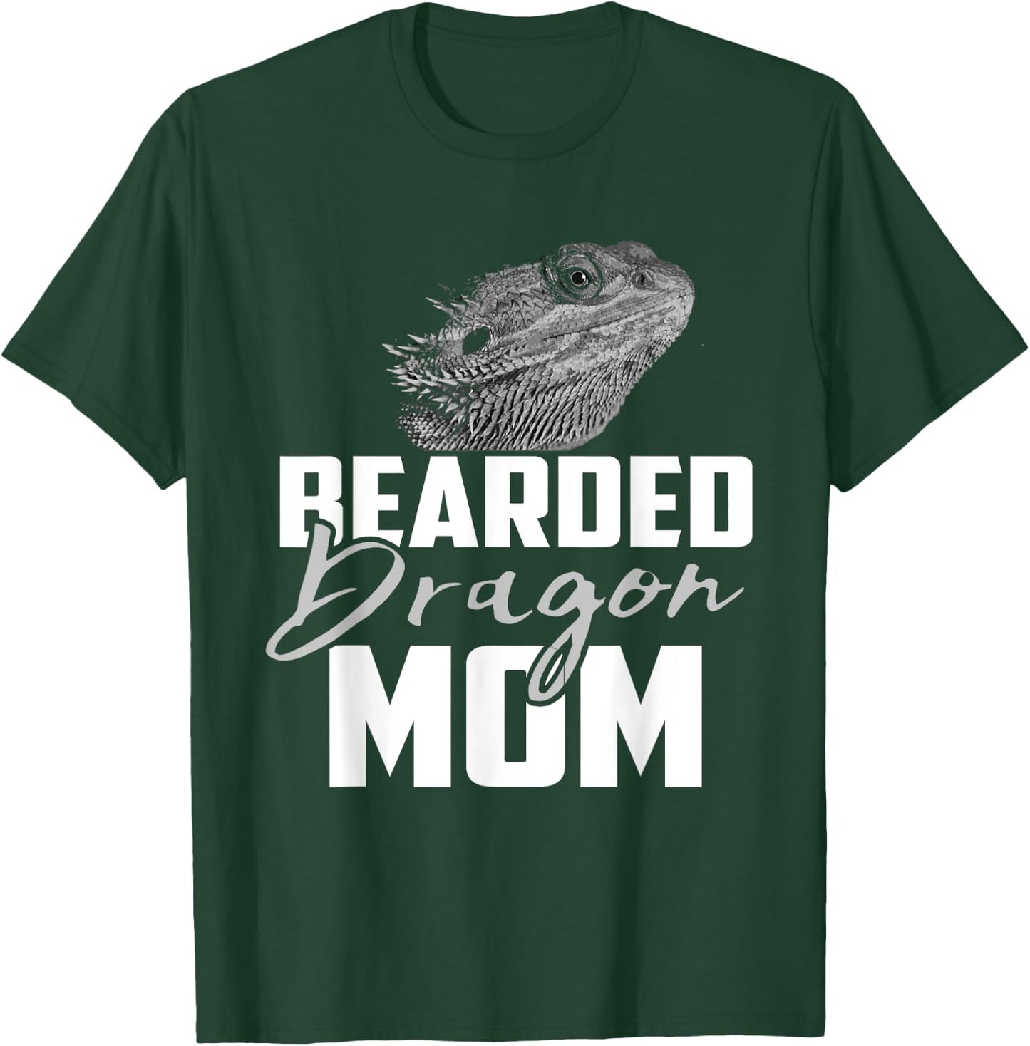 BEARDED Dragon MOM Funny Lizard Lovers Women Kids T-Shirt - T-Shirt | Forest